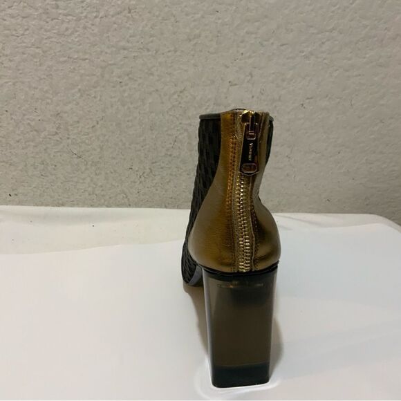 VIONNET paris ankle boots open toe braided colorful size 10 - Picture 4 of 15